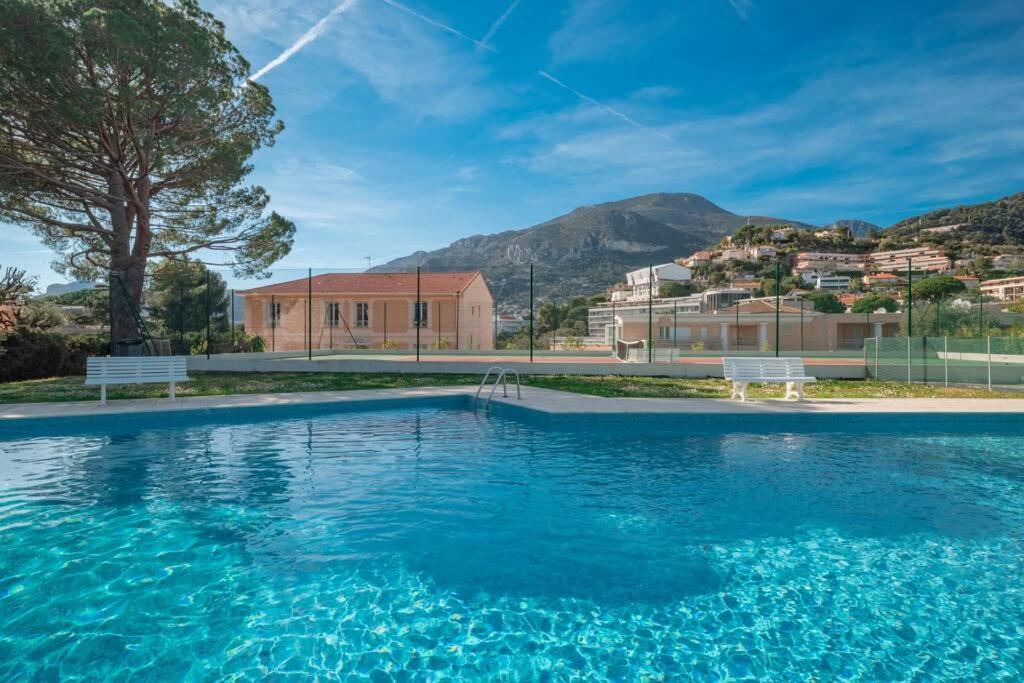 Appartement Familial 6P, Avec Piscine Et Tennis, Proche Mer Roquebrune-Cap-Martin Luaran gambar